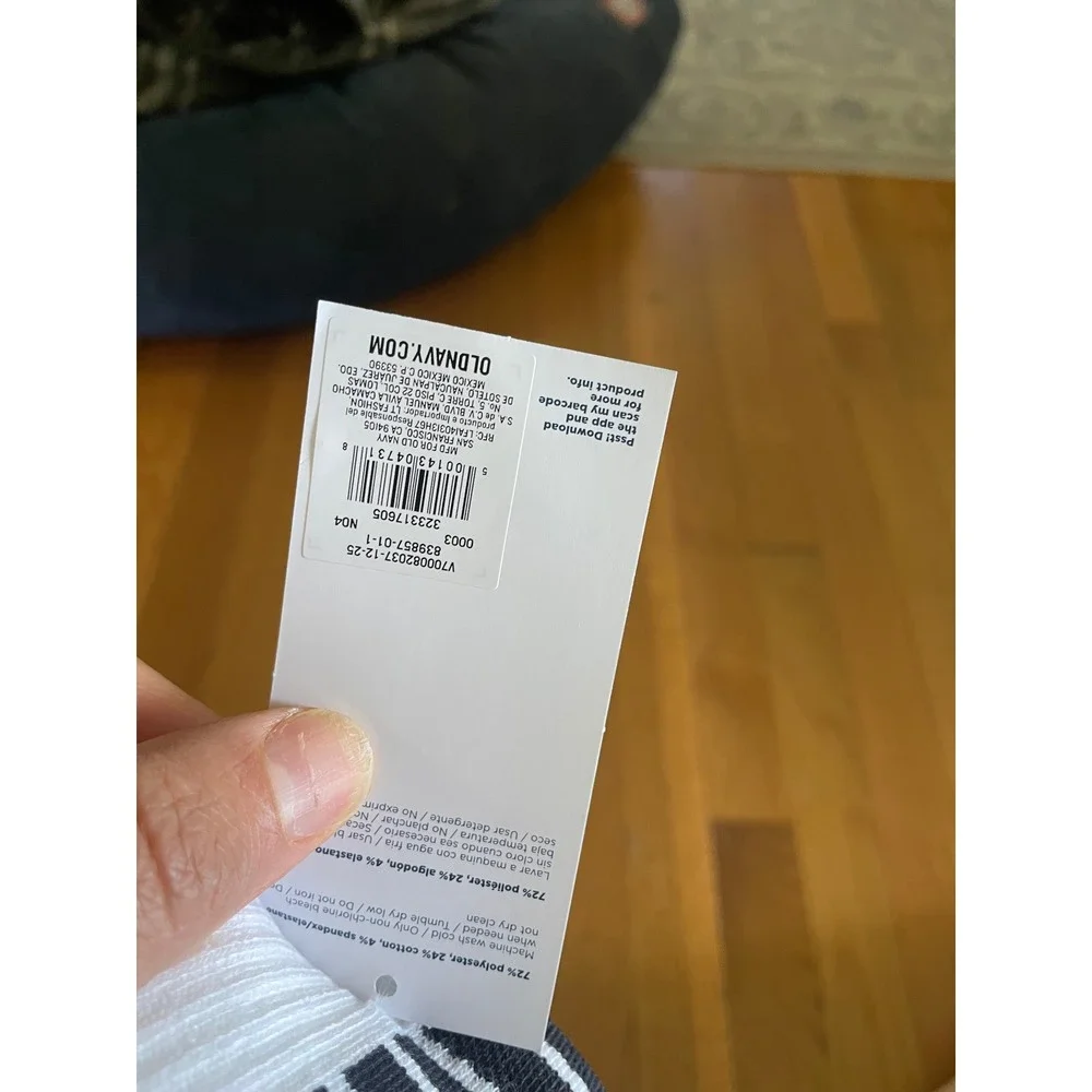 Old Navy Boys Performance Basketball Socks 3-Pack White Black Size L 3Y-5Y NEW